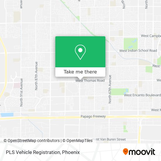 Mapa de PLS Vehicle Registration