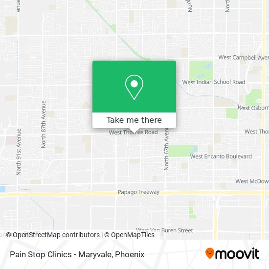 Pain Stop Clinics - Maryvale map