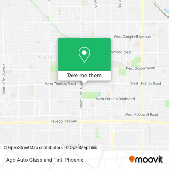 Agd Auto Glass and Tint map