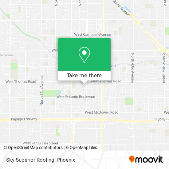 Mapa de Sky Superior Roofing