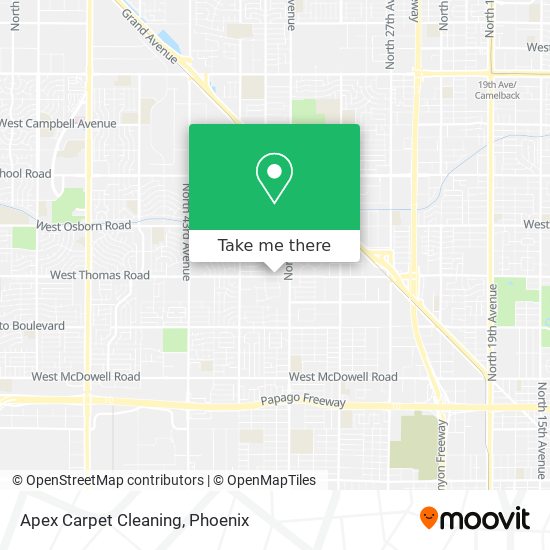 Apex Carpet Cleaning map