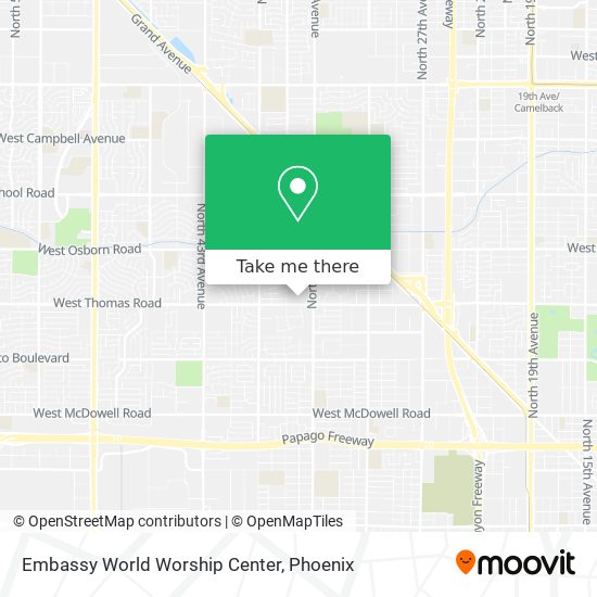 Embassy World Worship Center map