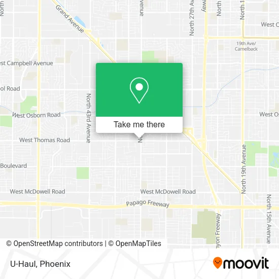 Mapa de U-Haul