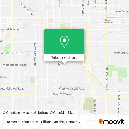 Farmers Insurance - Liliam Cardot map