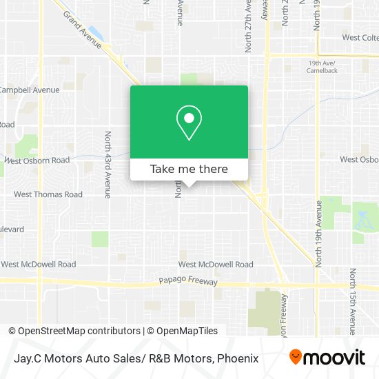 Jay.C Motors Auto Sales/ R&B Motors map