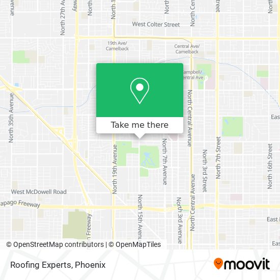 Roofing Experts map