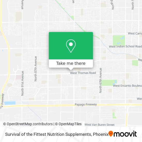 Mapa de Survival of the Fittest Nutrition Supplements