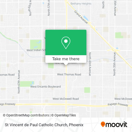 St Vincent de Paul Catholic Church map