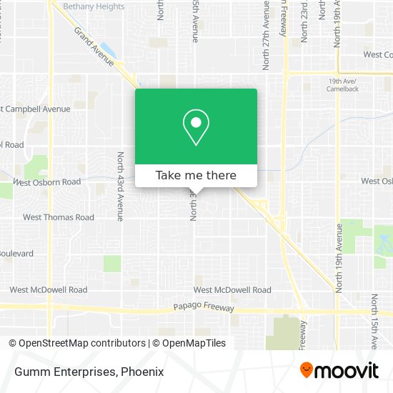 Gumm Enterprises map