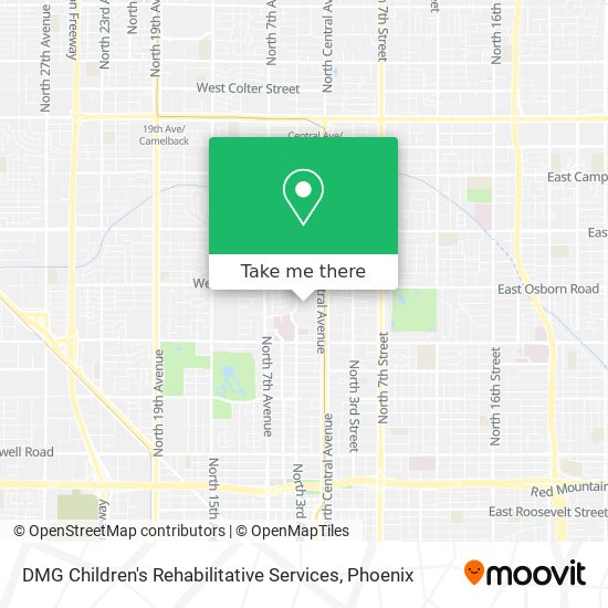 DMG Children's Rehabilitative Services map