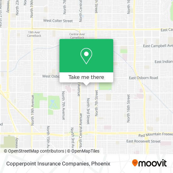 Copperpoint Insurance Companies map