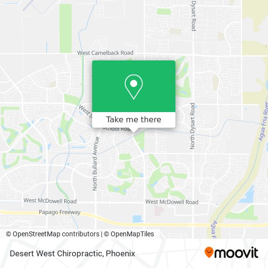 Desert West Chiropractic map