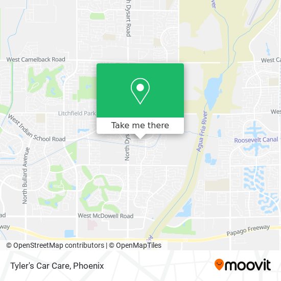 Tyler's Car Care map