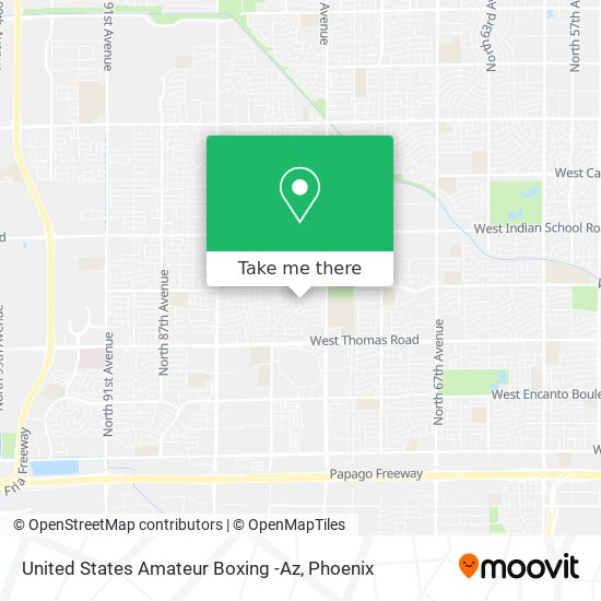 United States Amateur Boxing -Az map