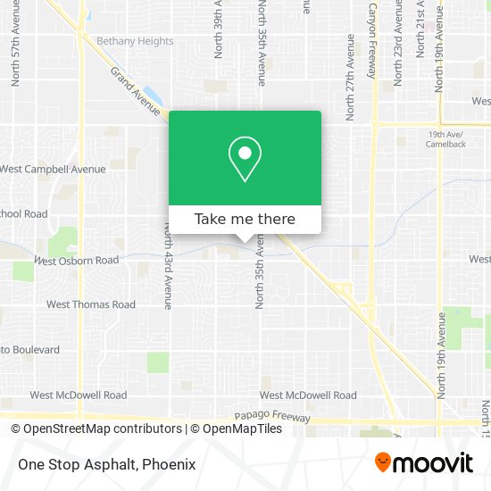 One Stop Asphalt map