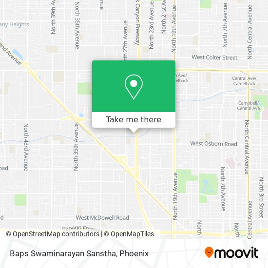 Baps Swaminarayan Sanstha map