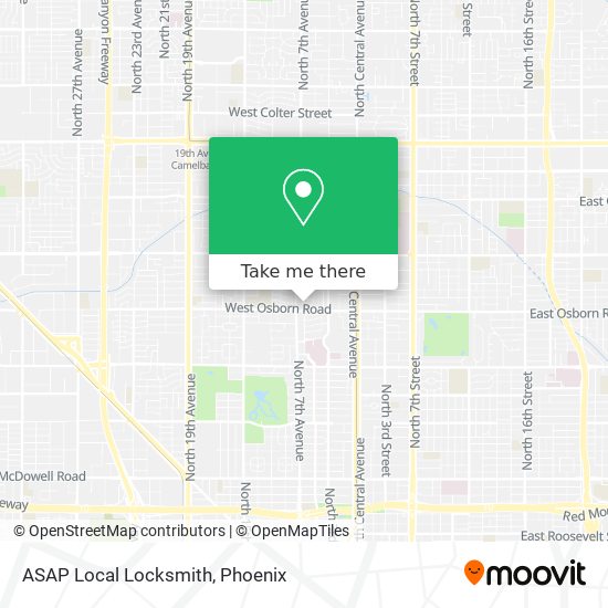 ASAP Local Locksmith map