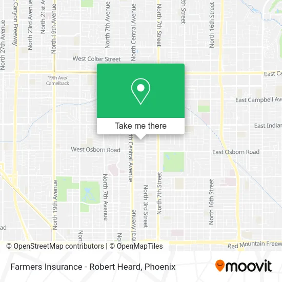 Farmers Insurance - Robert Heard map