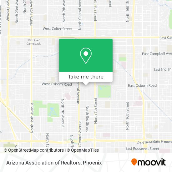 Arizona Association of Realtors map
