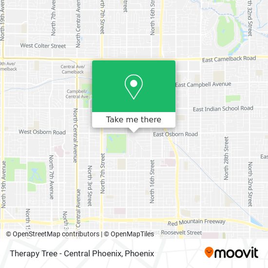 Mapa de Therapy Tree - Central Phoenix