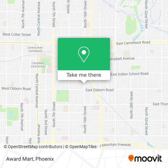 Award Mart map