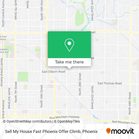 Mapa de Sell My House Fast Phoenix Offer Climb