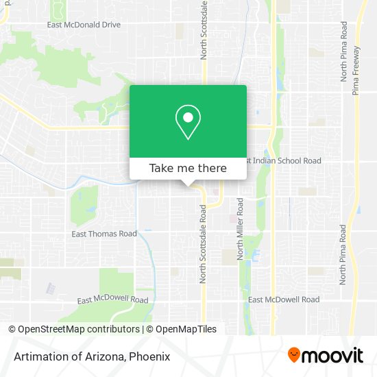 Artimation of Arizona map