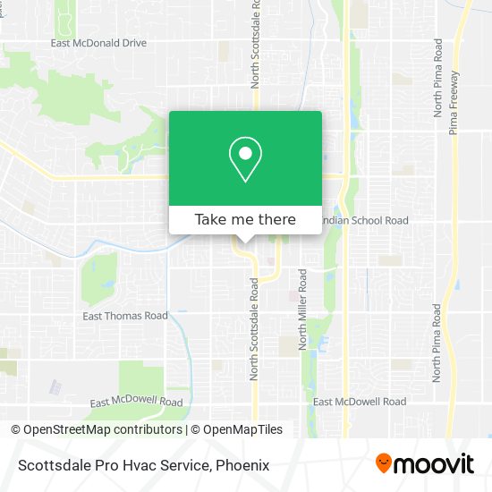 Mapa de Scottsdale Pro Hvac Service