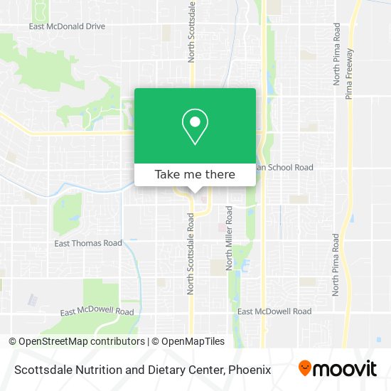 Scottsdale Nutrition and Dietary Center map