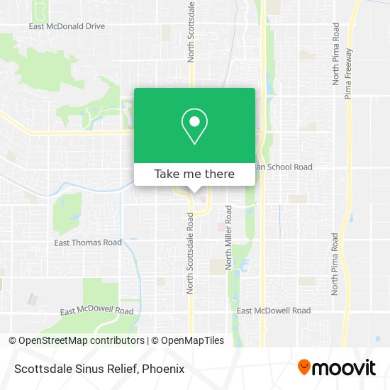 Scottsdale Sinus Relief map