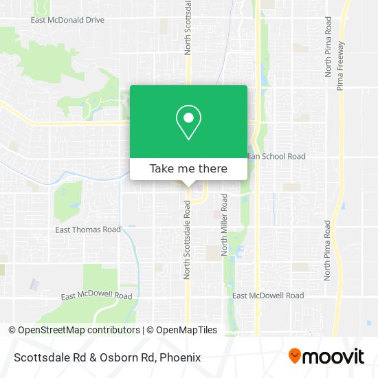 Mapa de Scottsdale Rd & Osborn Rd