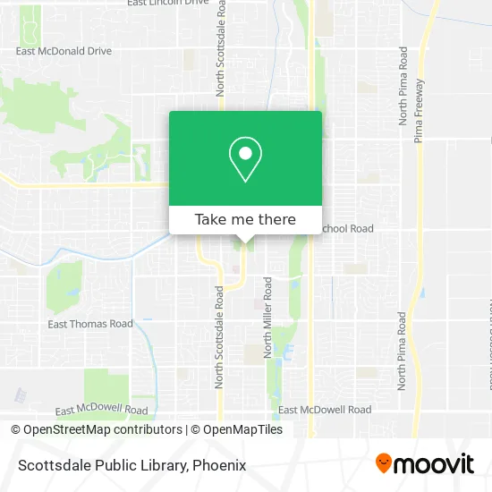 Scottsdale Public Library map
