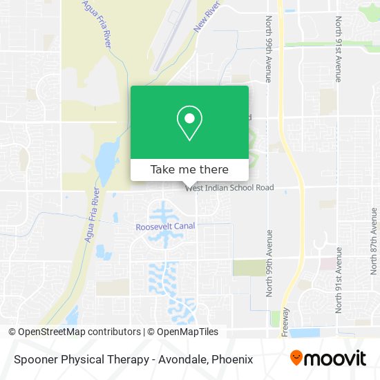 Mapa de Spooner Physical Therapy - Avondale