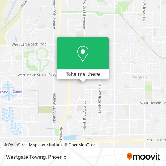 Westgate Towing map