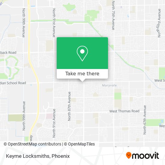 Keyme Locksmiths map