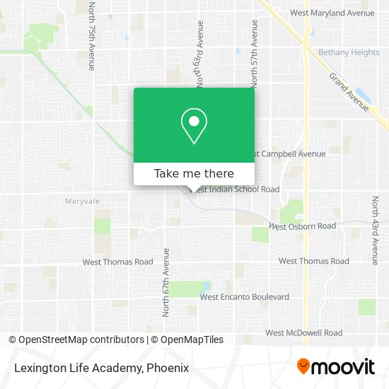 Lexington Life Academy map