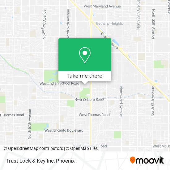 Trust Lock & Key Inc map