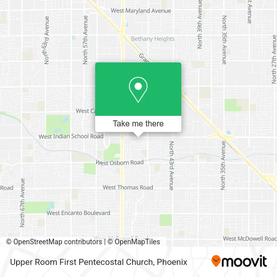 Mapa de Upper Room First Pentecostal Church