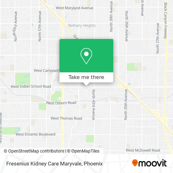 Fresenius Kidney Care Maryvale map