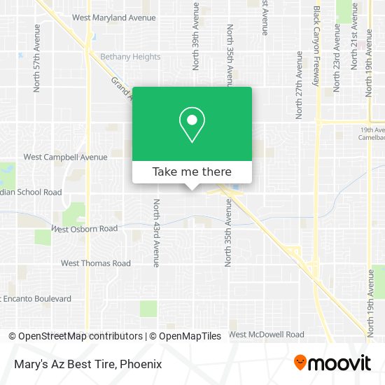 Mary's Az Best Tire map