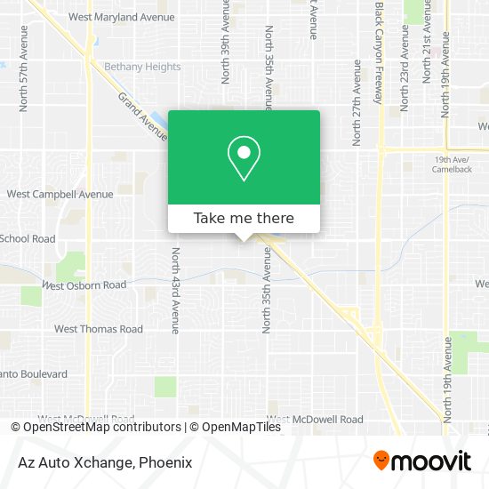 Az Auto Xchange map