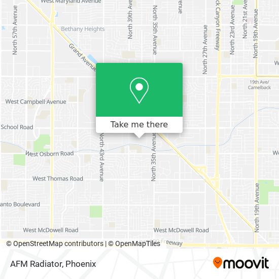 AFM Radiator map