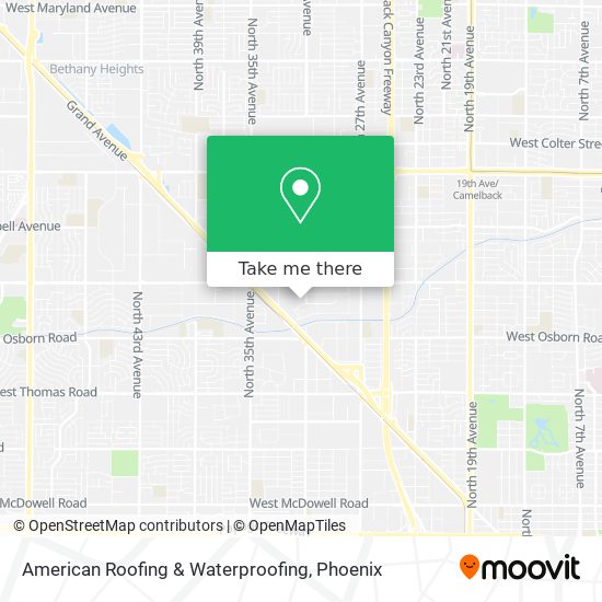 Mapa de American Roofing & Waterproofing