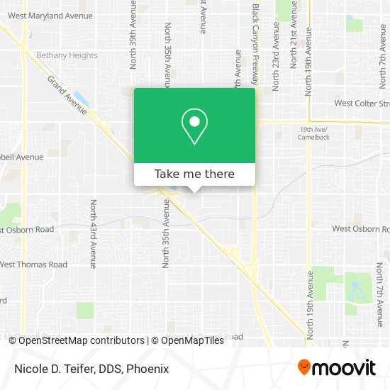 Nicole D. Teifer, DDS map