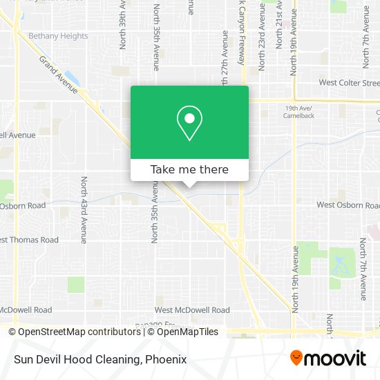 Sun Devil Hood Cleaning map