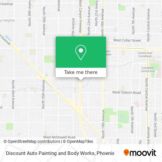 Discount Auto Painting and Body Works map