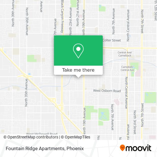 Fountain Ridge Apartments map