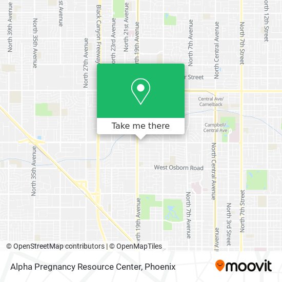 Mapa de Alpha Pregnancy Resource Center