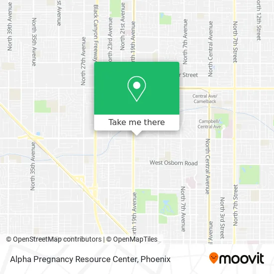 Alpha Pregnancy Resource Center map