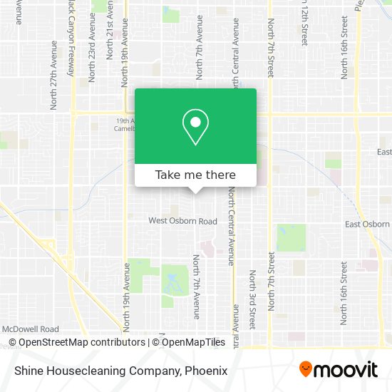 Shine Housecleaning Company map